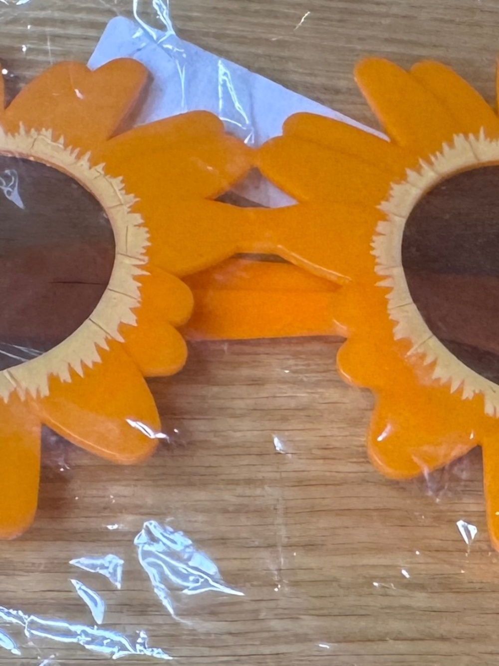 New Orange Sunflower Funny Sunglasses Classic Novelty Plastic Modern